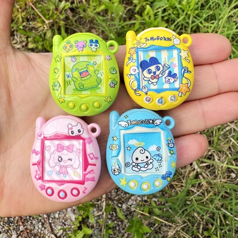 Mobile Electronics Gadgets - Perline stampate fronte-retro Tamagotchi, materiali fai